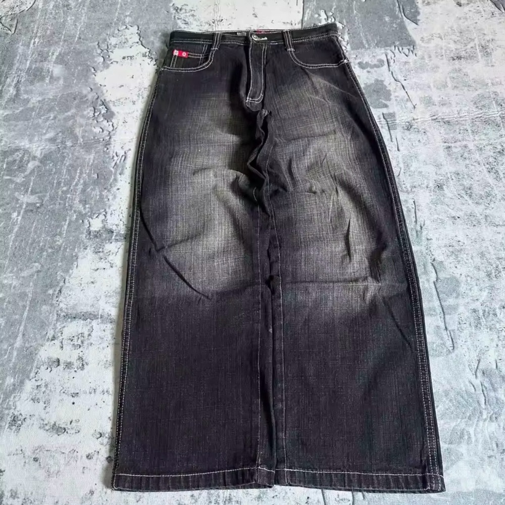 Black Denim Maxi Skirt